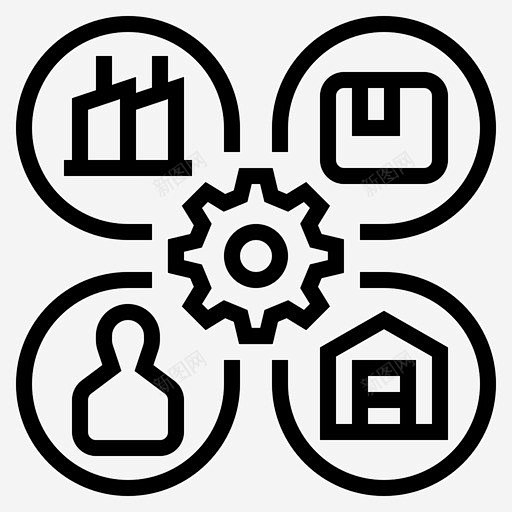 供应商管理制造生产 标志 UI图标 设计图片 免费下载 页面网页 平面电商 创意素材