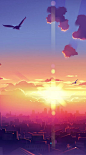 Anime HD Widescreen Wallpapers | Anime Sunset Scenery Artwork wallpaper http://www.fabuloussavers.com/Anime_Sunset_Scenery_Artwork_Wallpapers_freecomputerdesktopwallpaper.shtml: 