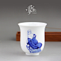 【器-布袋和尚 】茶具 茶杯 品茗杯 青花瓷 手绘 人物杯 套杯 器世界 原创 设计 新款 2013