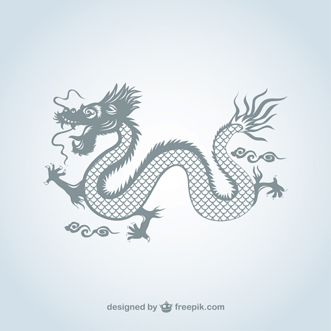 卡通矢量龙