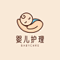 母婴亲子品牌宣传LOGO简约微信头像