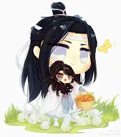 魔道祖师 魏无羡 同人图 插画 壁纸 | (˘•ω•˘)ง | 半次元-第一中文COS绘画小说社区