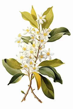 AI数字艺术秋季桂花插画-众图网