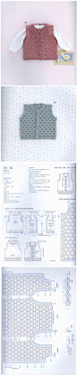 气质风和简约风的两款开衫背心，你想给小宝贝钩织哪一款造型呢？#钩织图解#