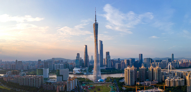 摄图网_501631673_航拍广州塔小...