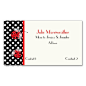 Red & Black Ladybugs Mommy Calling Card Double-Sided Standard Business Cards (Pack Of 100)