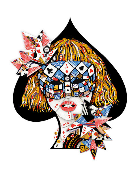 Poker Face Art Print...
