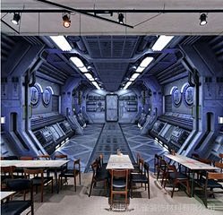 3D立体个性宇宙太空舱酒吧KTV_360...