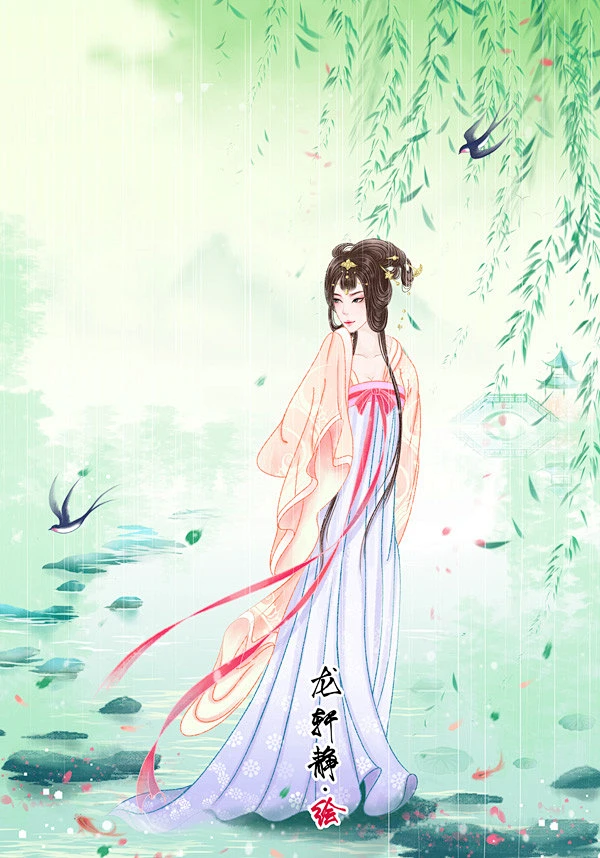 落花人独立微雨燕双飞-花瓣网