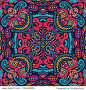 Abstract Tribal vintage ethnic seamless pattern ornamental