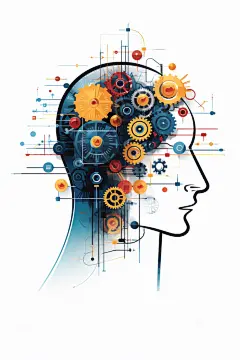 思维转动企业工业机械齿轮插画元素图片