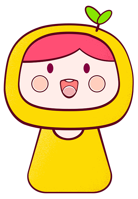 鼠绘美柚卡通形象