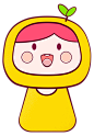 鼠绘美柚卡通形象