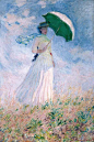 莫奈《打伞的女人》（创作于1886年的第二幅）