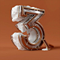 Numbers: 3D Typography by RDN Studio | Inspiration Grid | Design Inspiration