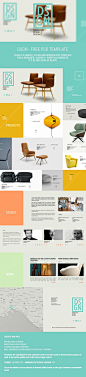 DSGN - Free .PSD Template by michele cialone, via Behance: 