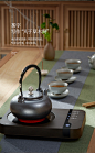 尚朋堂电陶炉煮茶茶炉家用台式小型光波炉泡茶玻璃铁壶煮茶器新款-tmall.com天猫