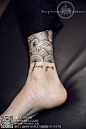 脚踝文字纹身 #中国纹身# #刺青# #无上# #tattoo# #小清新纹身#