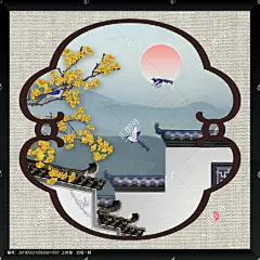 徽派建筑,移门图案,其他设计,设计,汇图网www.huitu.com