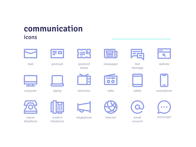 Communication Icons ...