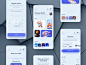 Selling App flat design trending order management payments ios 3d vect