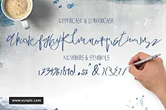 手字草书签名样式脚本字体 Quickly Script Font Typeface 字体下载 