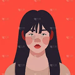 一个现代青少年或学生的肖像。