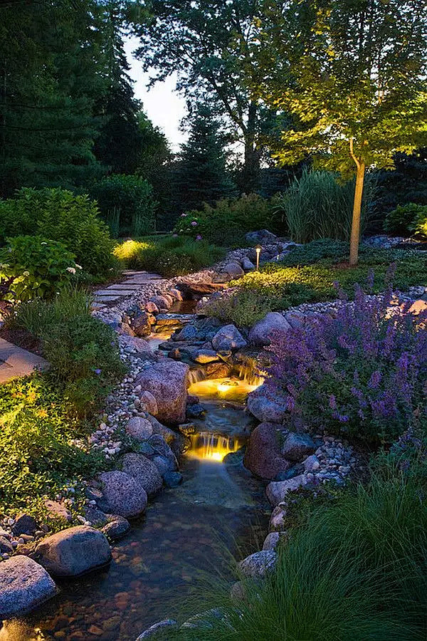绝美的庭院水景!