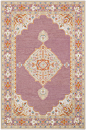 Ramona Rug : Fall in love with the Parisian-inspired romance of this gorgeous rug. Trendy dusty pink and traditional floral motifs make a coveted style statement in any room.
