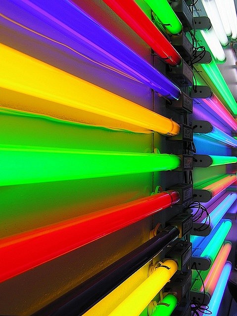 Flourescent rainbow....