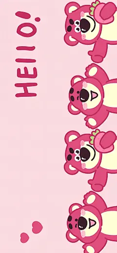 ˙ᵕ˙ᰔᩚ草莓熊壁纸I快给你的手机换上吧 - 小红书