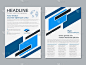 Modern professional business flyer vector template