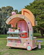 Your local park’s colourful coffee cart(s) ☕️ #coffeecart #coffeemachine #popupshop #popupcoffee #coffeeshop #aidesign #thisisnotreal #colourpop #coffee #coffelife