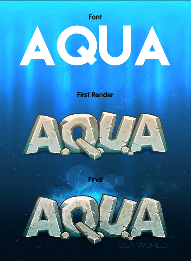 A.Q.U.A game logo : ...