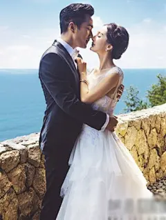 杨幂刘恺威未曝光私密婚纱照外流_星大片_明星