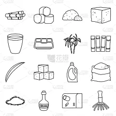isolated object natural and production icon