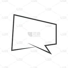空空白气球云与白色隔离的白色背景。矢量网站对话框
