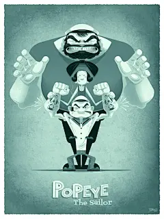 POPEYE 85TH EXHIBITION 大力水手85周年展览插画设计