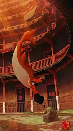 动漫壁纸 |《大鱼海棠》:椿去湫来,海棠花开