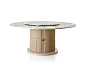 RICHMOND | Marble table Richmond Collection By Barnini Oseo : Download the catalogue and request prices of Richmond | marble table By barnini oseo, round marble table with lazy susan, richmond Collection