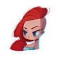 #插画# #卡通# #人物# #色彩# Character Design / Redhead : She is still a work in progress =)