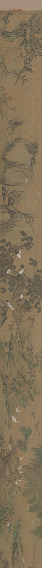 宋 佚名 百鸟朝凤(一版)绢本40x933-1北京故宫