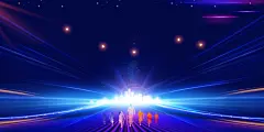 企业公司发布会年会峰会论坛会议海报展板红色背景模板PS设计素材-淘宝网