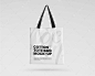 Cotton tote bag mockup Premium Psd