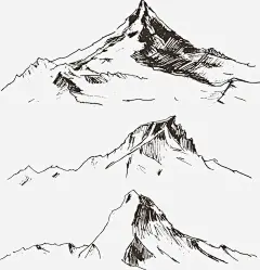 线描三座大山矢量图高清素材 山峰 山版画 山脉 手绘高山 矢量图 线描三座大山 线条山 自然风光 元素 免抠png 设计图片 免费下载 页面网页 平面电商 创意素材