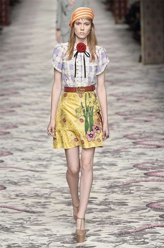 gucci古驰2016春夏米兰女装时装周