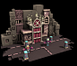 Retro-Future Punk Arena, zachary soares : A group of assets made for Spartan Fist, a game by GlassBottomGames