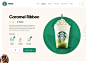 Starbucks Web UI exploration 2020 trends webpage colorful design clean design starbuckscoffee coffee bean shopify online shop orizon uidesign uiux design coffee starbucks mockup ecommerce homepage web design website landing page