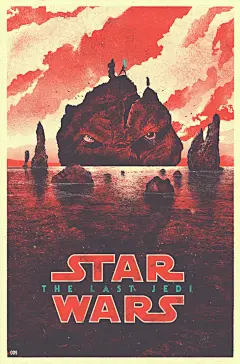 一组著名电影的海报插画作品