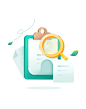 Missing page design emotional design defect ui ux illustration colorful